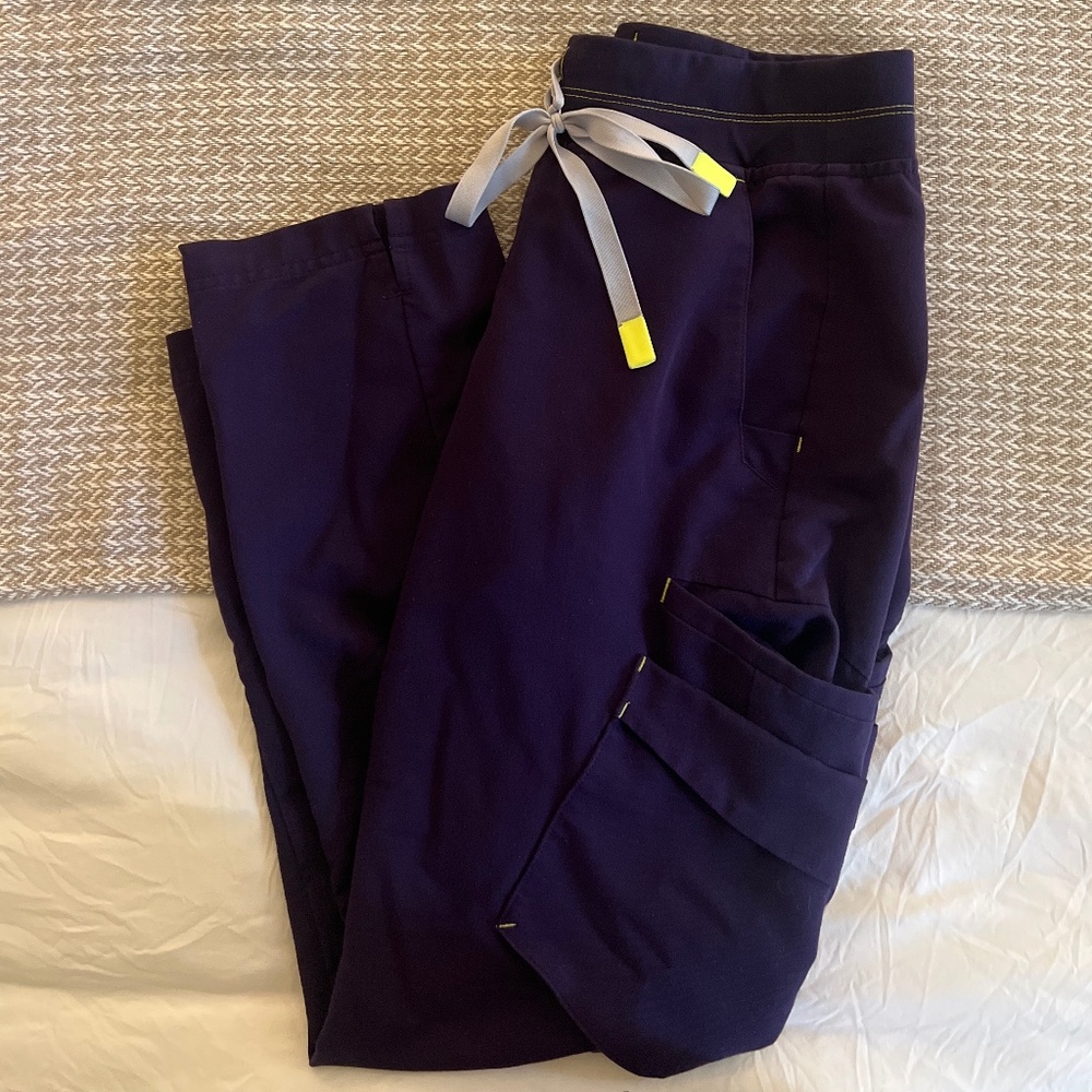 FIGS Purple Jam Utility Cargo Scrub Pants